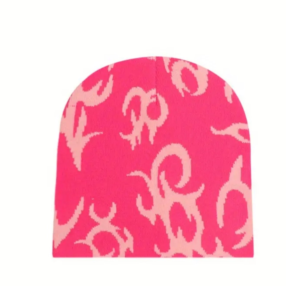 Hip Hop Geometric Graphic Beanie Unisex Color Block Knit Beanies